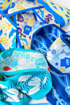 Tri Delta Skinny Scarf