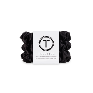 Silk Hair Scrunchie | Small | Jet Black