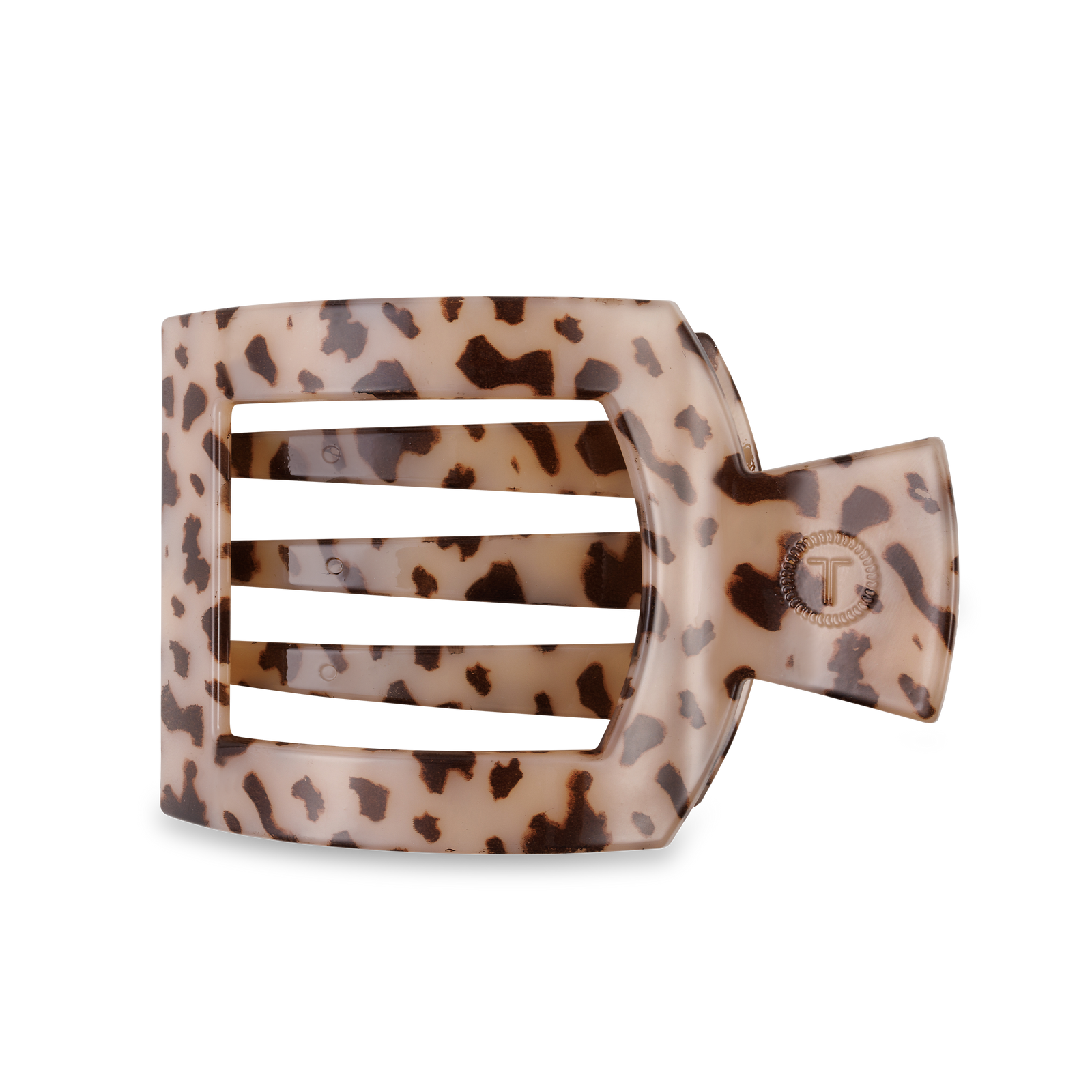 Square Flat Hair Clip | Large | Blonde Tortoise