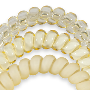 Spiral Hair Coils | Large | Butter Yellow Hair Ties