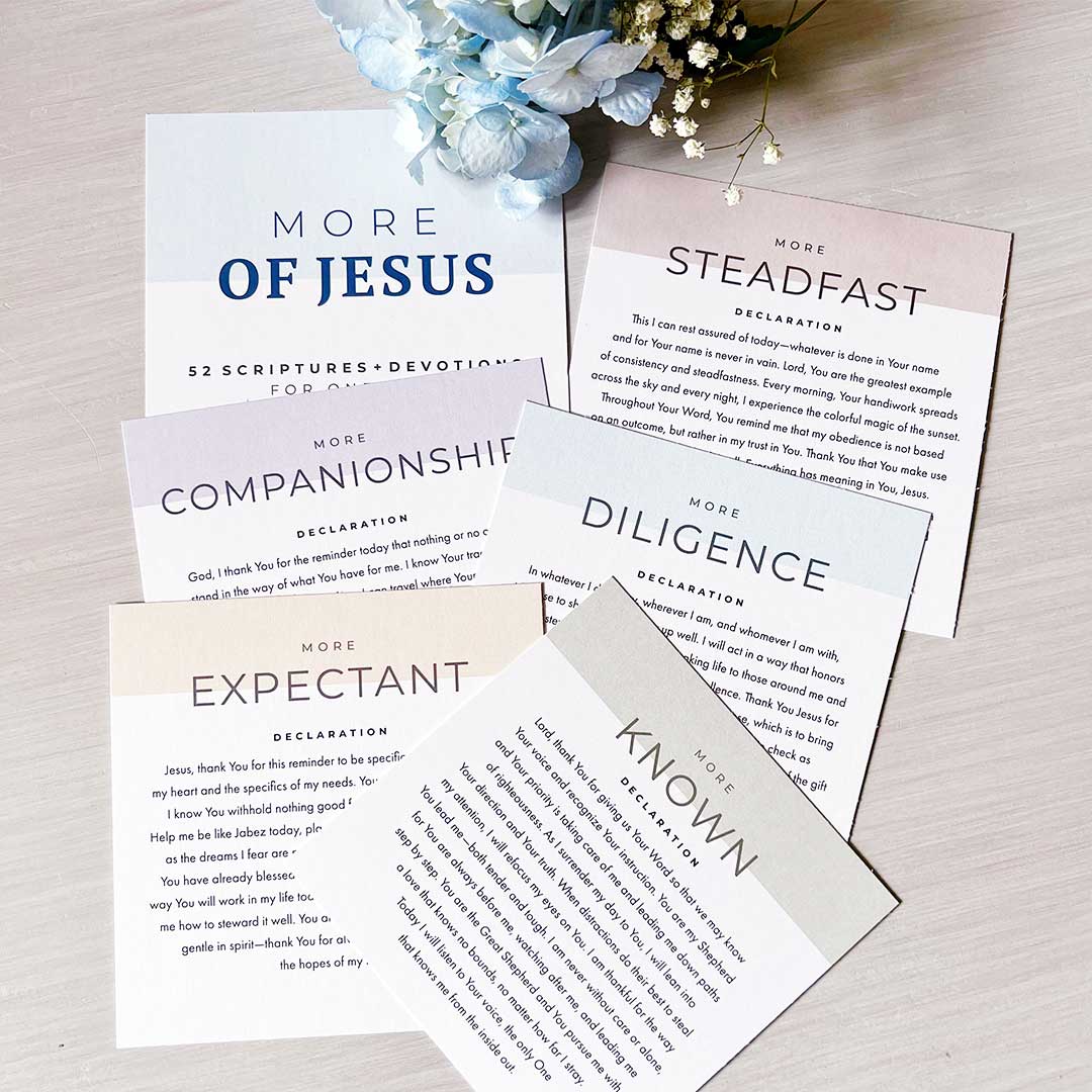 More of Jesus Scripture Devotional Set w/Stand: