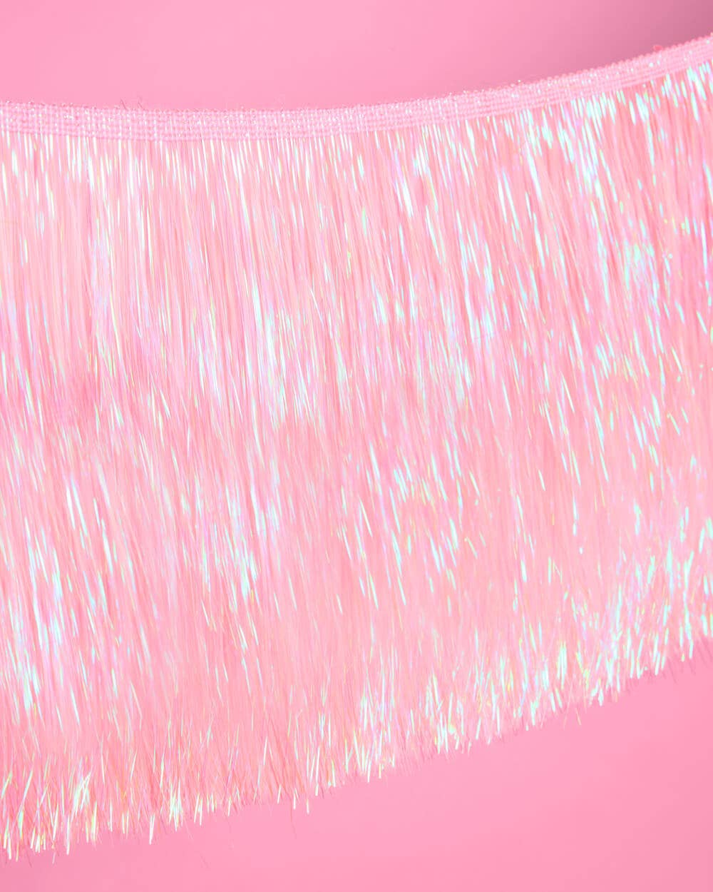 Pretty in Pink Fringe - light pink fringe banner