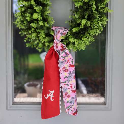 Alabama Crimson Tide Cotton Wreath Scarf