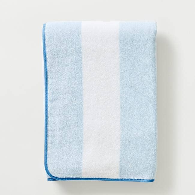 Beach Towel: Royal Blue Stripe