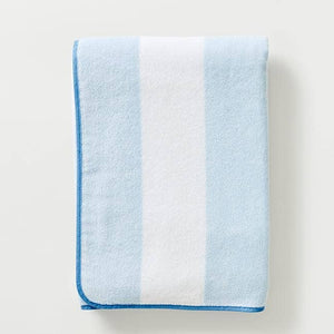 Beach Towel: Light Blue Stripe