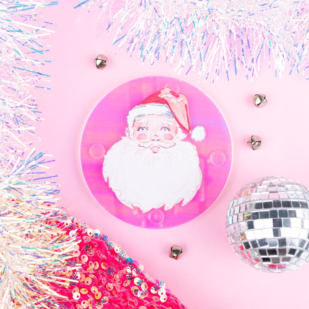 Santa Holographic Coaster