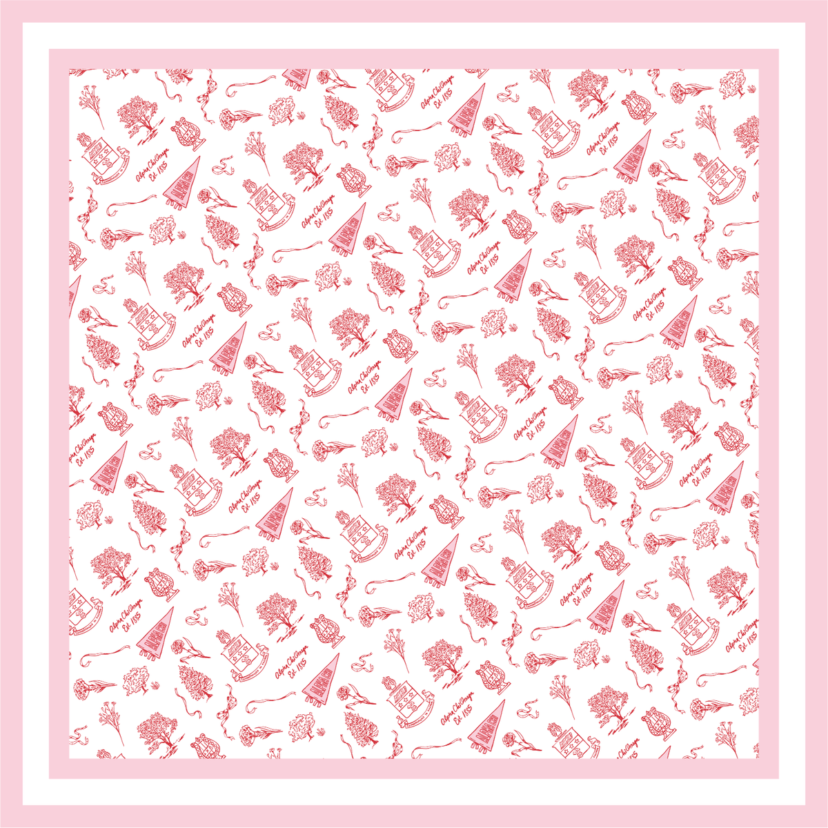 Sorority Toile Silk Scarves