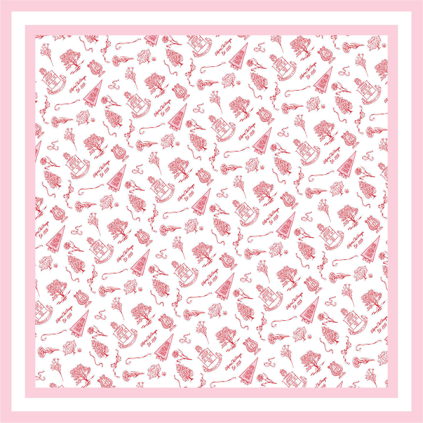 Sorority Toile Silk Scarves