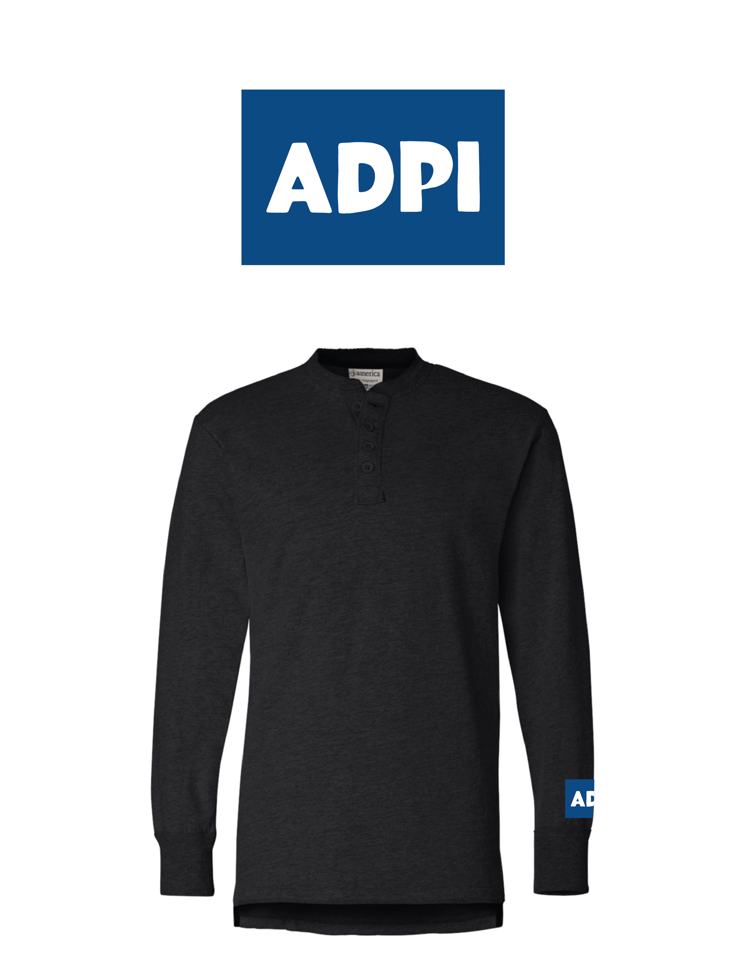 Sorority Patch greys Henley