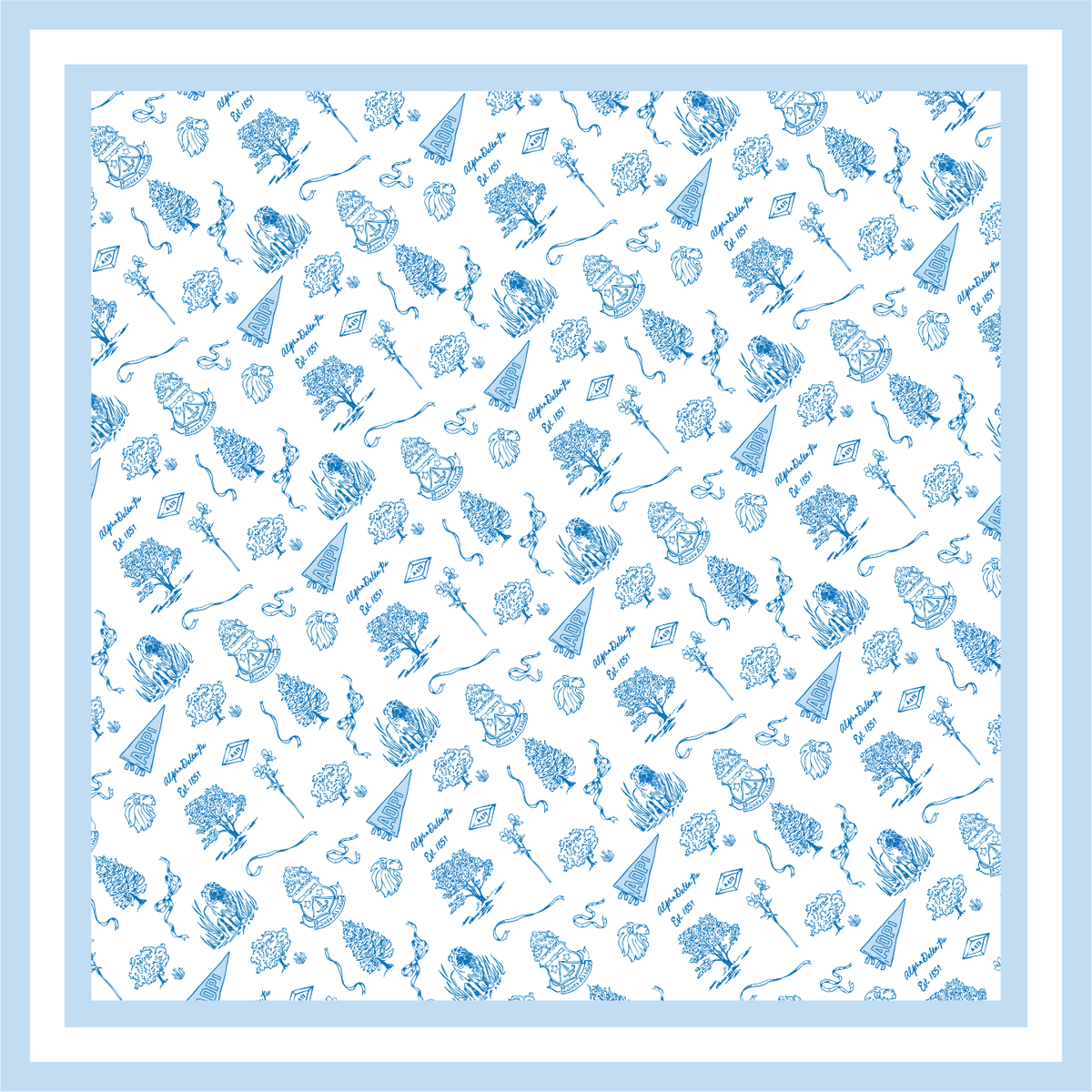 Sorority Toile Silk Scarves