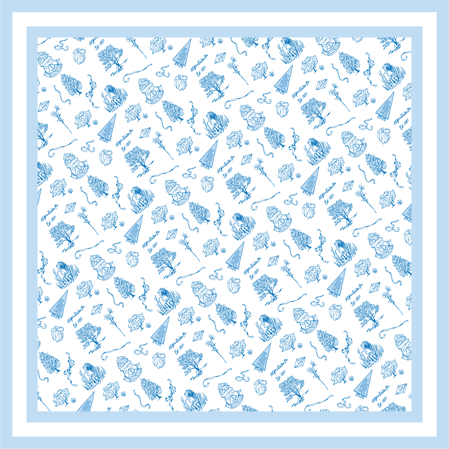 Sorority Toile Silk Scarves