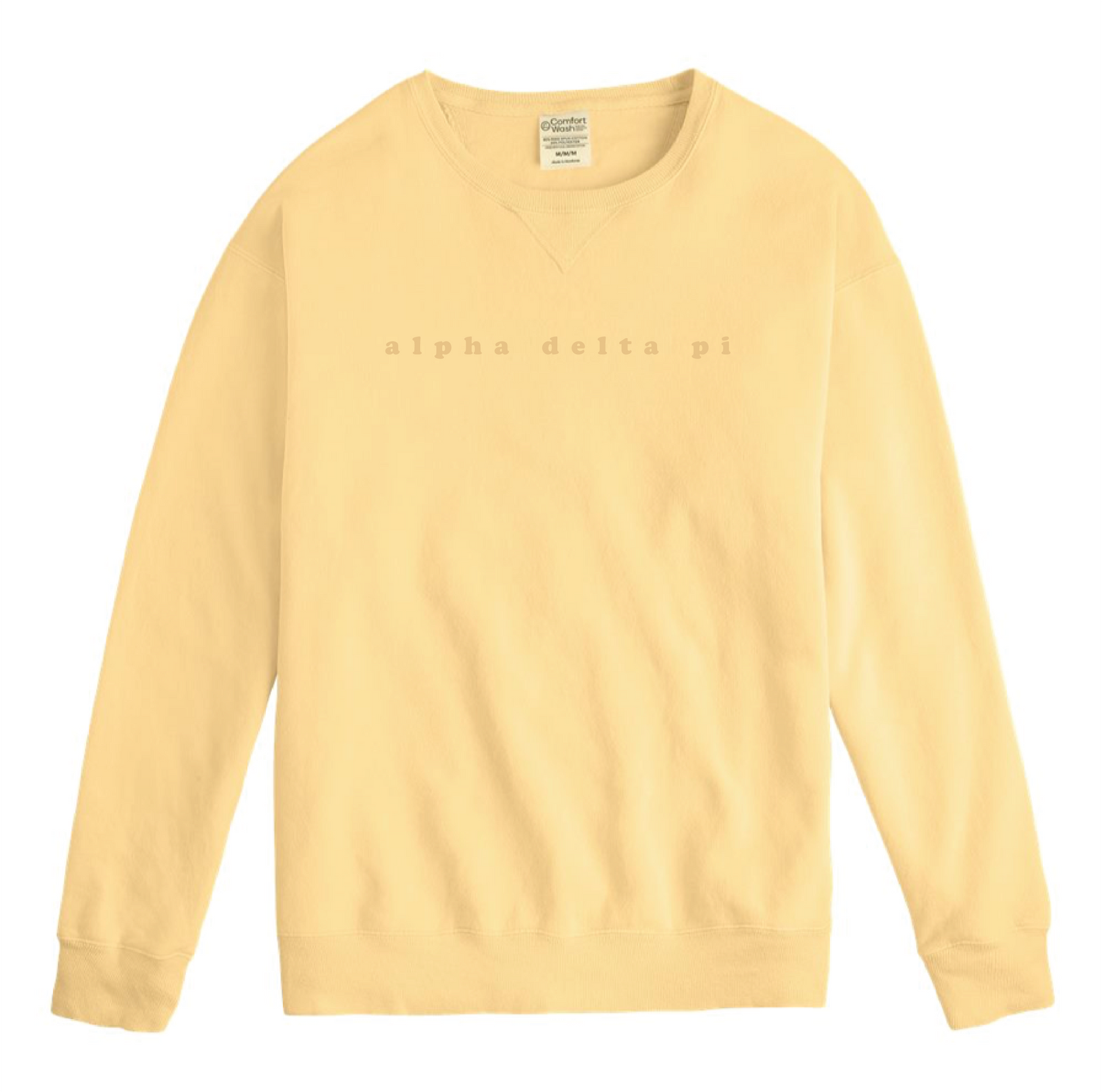 Alpha Delta Pi Bubble Letter Tonal Crewneck