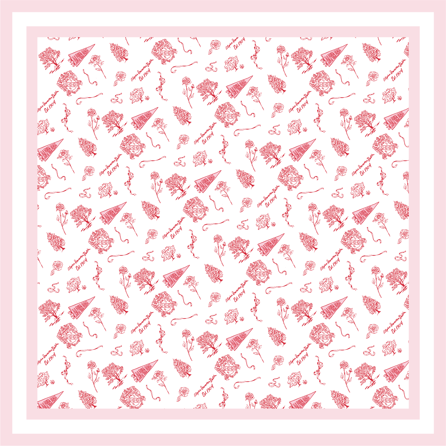 Sorority Toile Silk Scarves