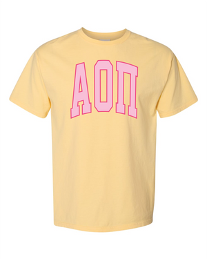 AOPi Varsity Letters Tshirt
