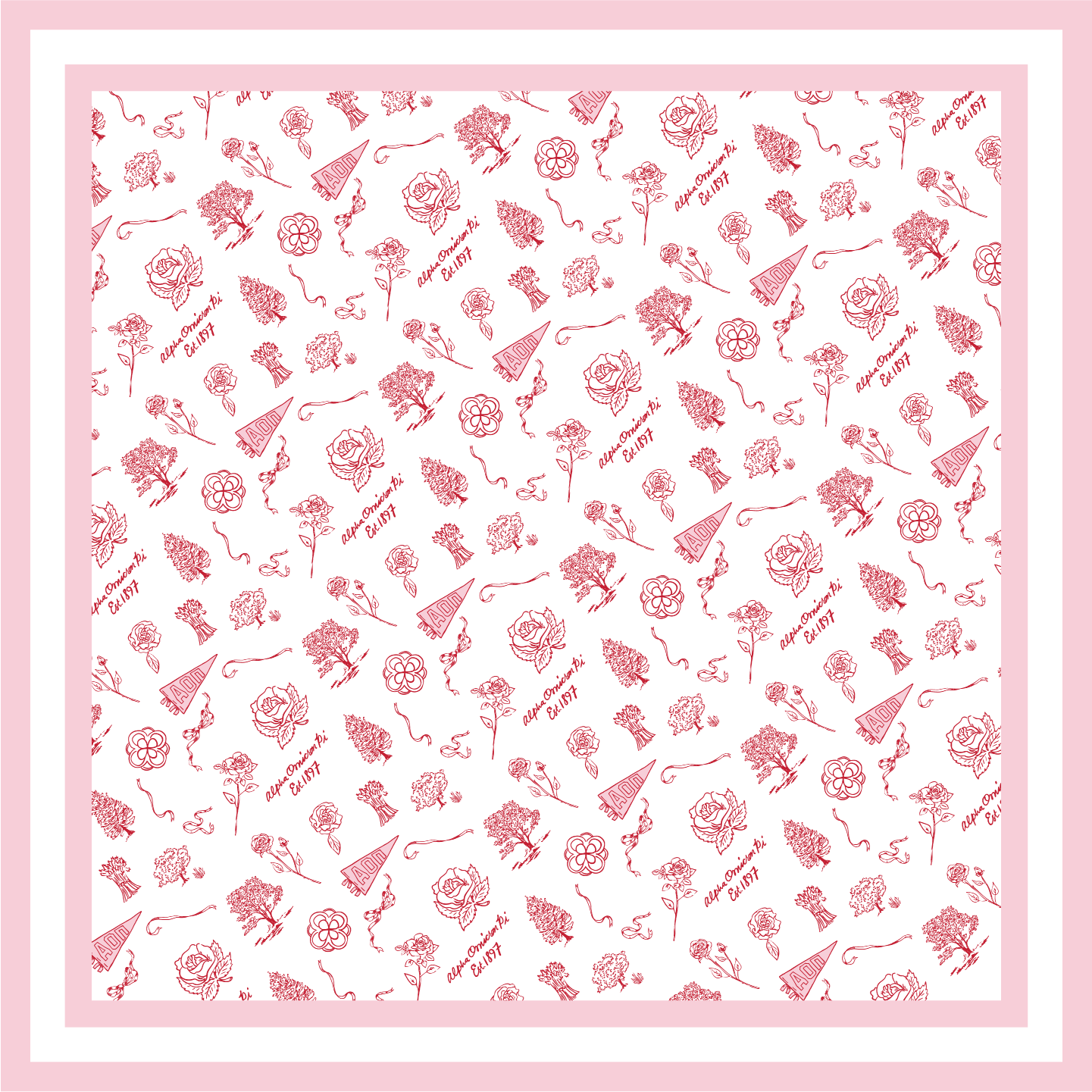 Sorority Toile Silk Scarves