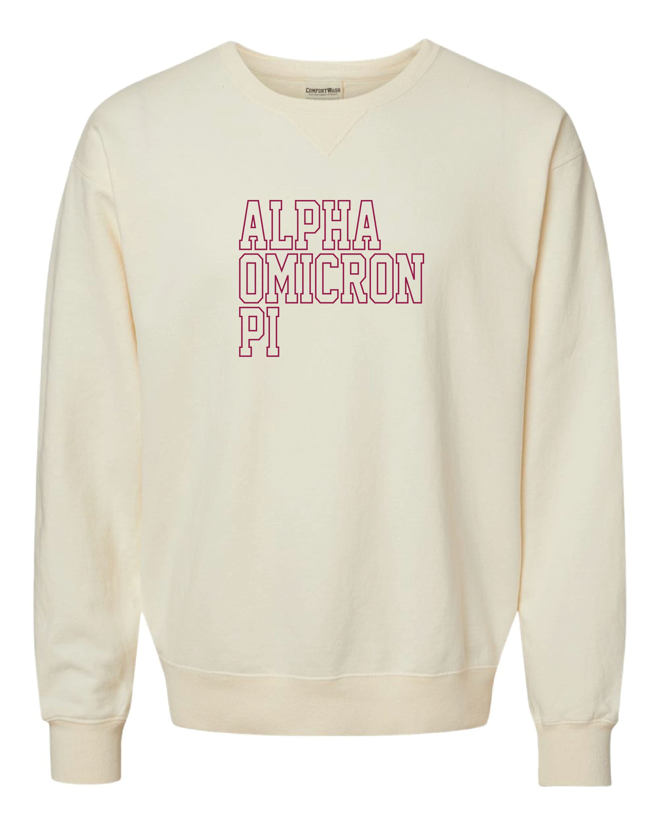 AOPi Block Letter Embroidered Crewneck