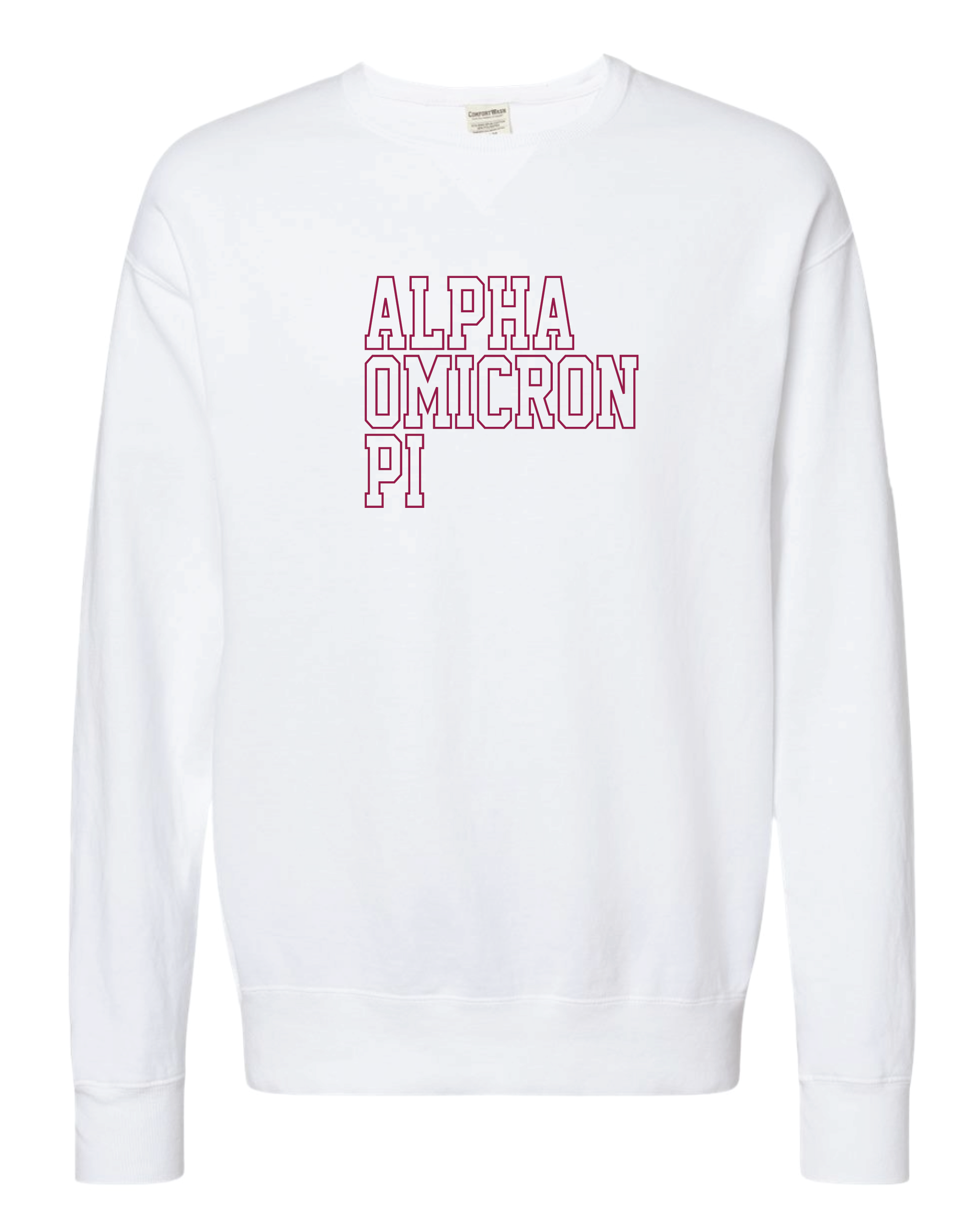 AOPi Block Letter Embroidered Crewneck