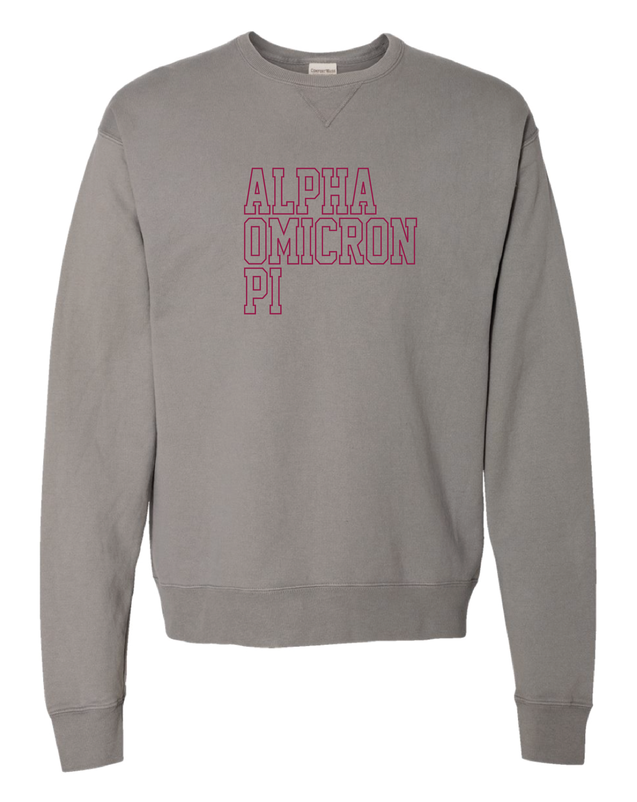 AOPi Block Letter Embroidered Crewneck