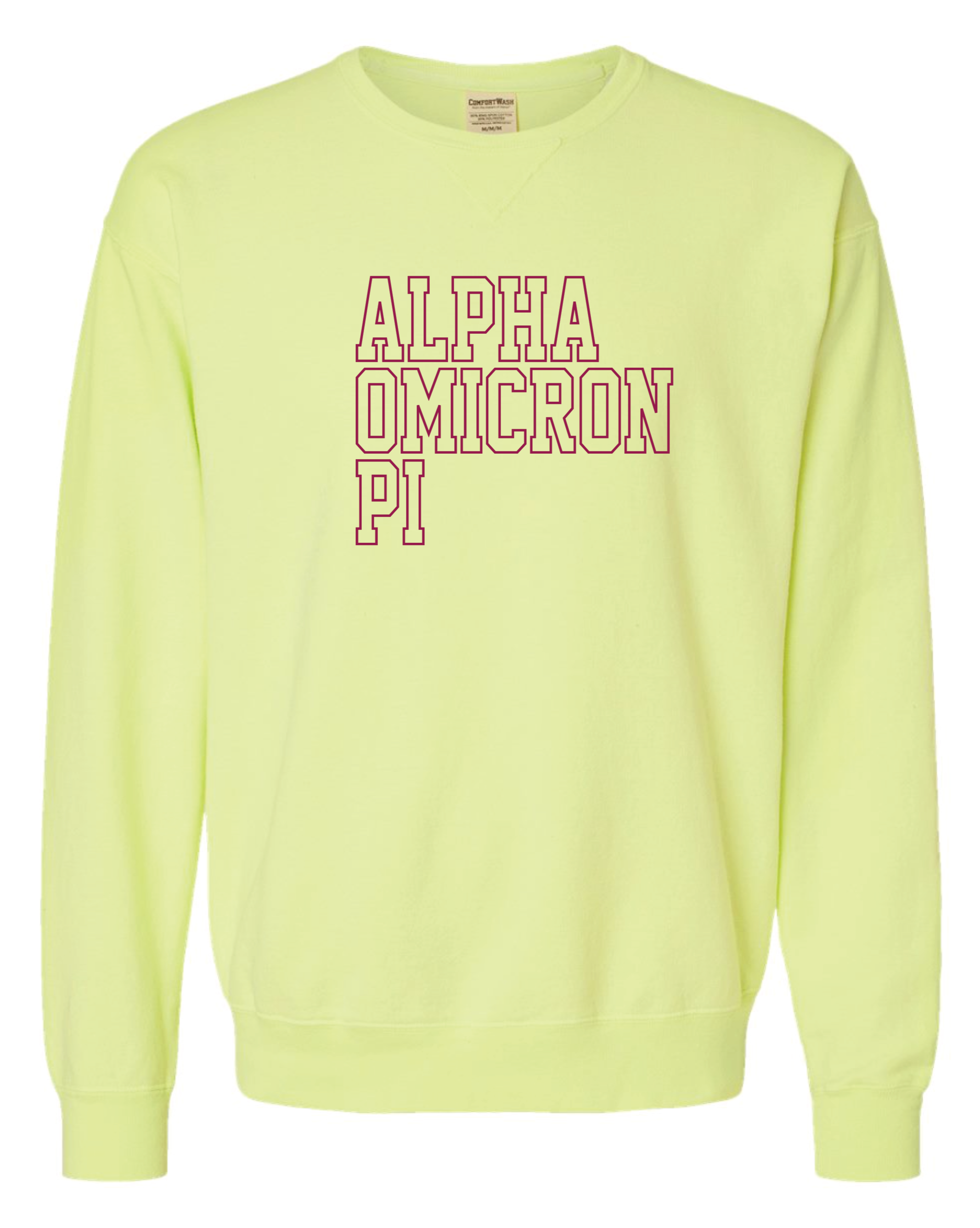 AOPi Block Letter Embroidered Crewneck