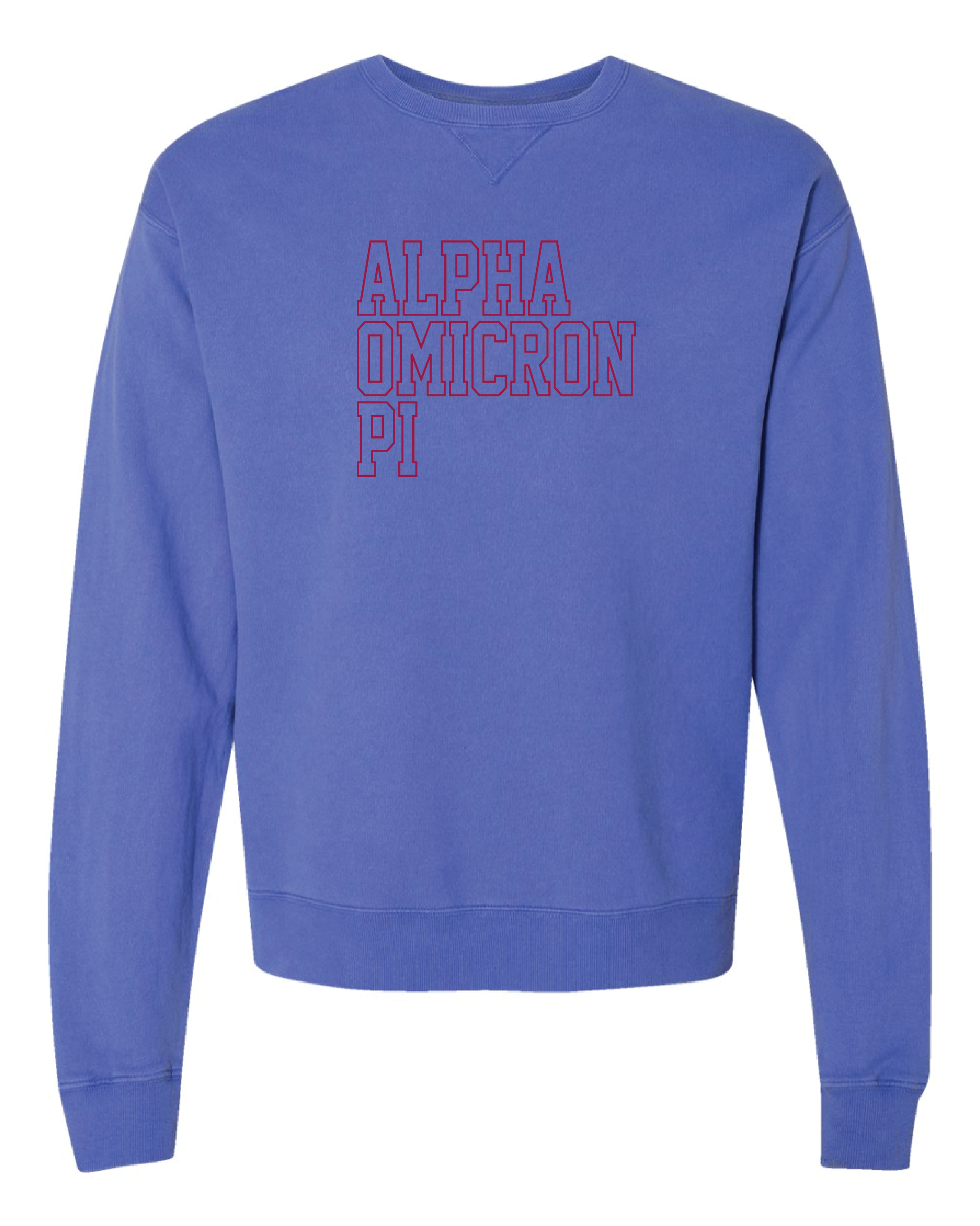 AOPi Block Letter Embroidered Crewneck