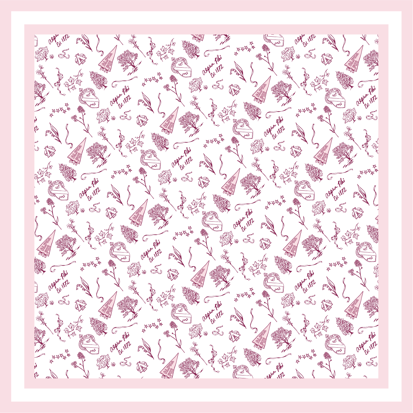 Sorority Toile Silk Scarves