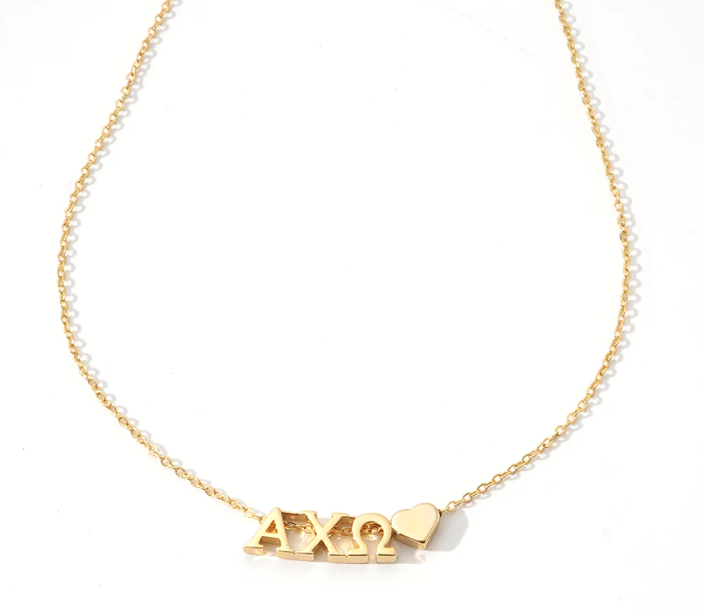 Sorority Heart Necklace