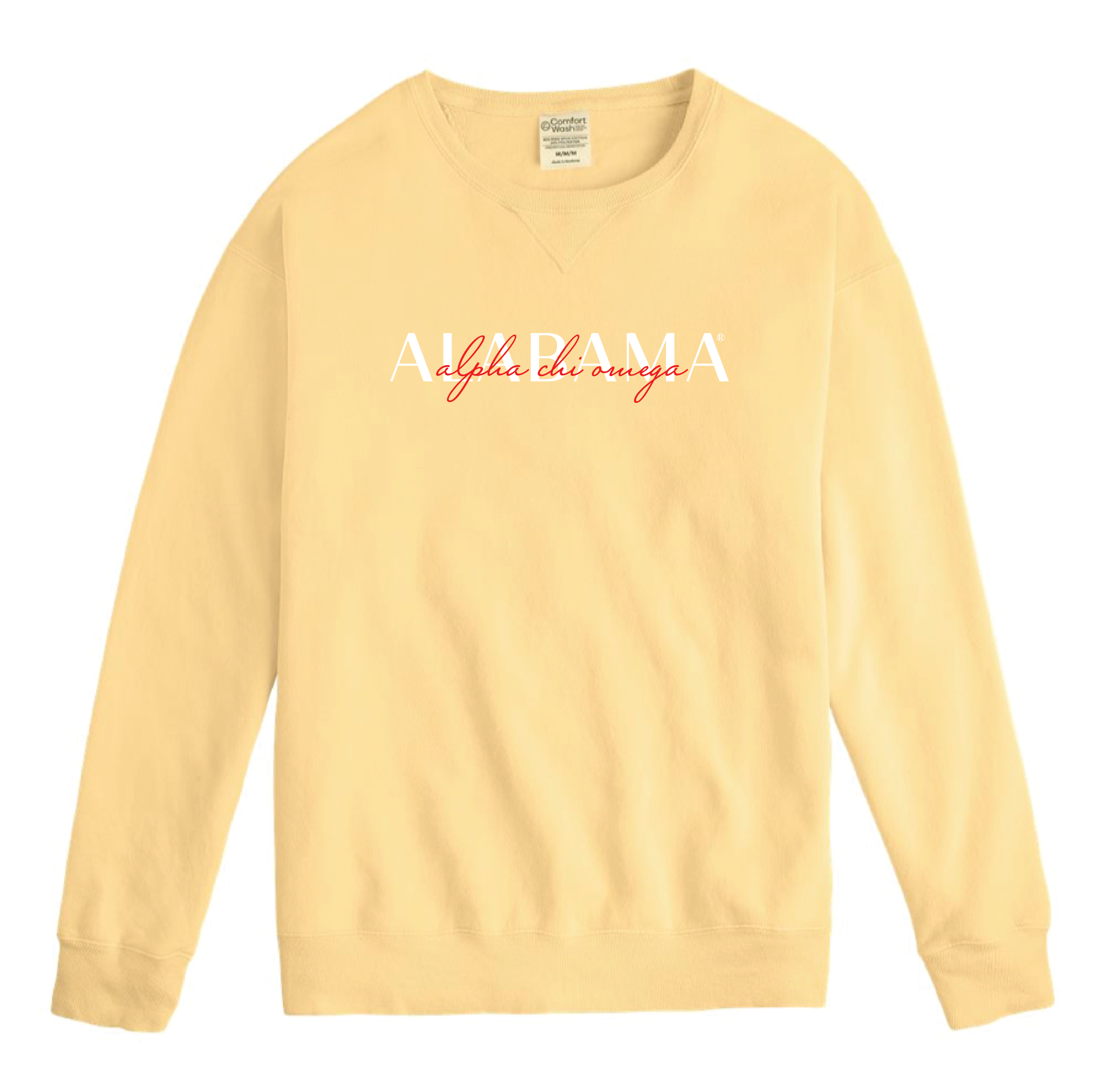 Alpha Chi Double Embroidery Crewneck