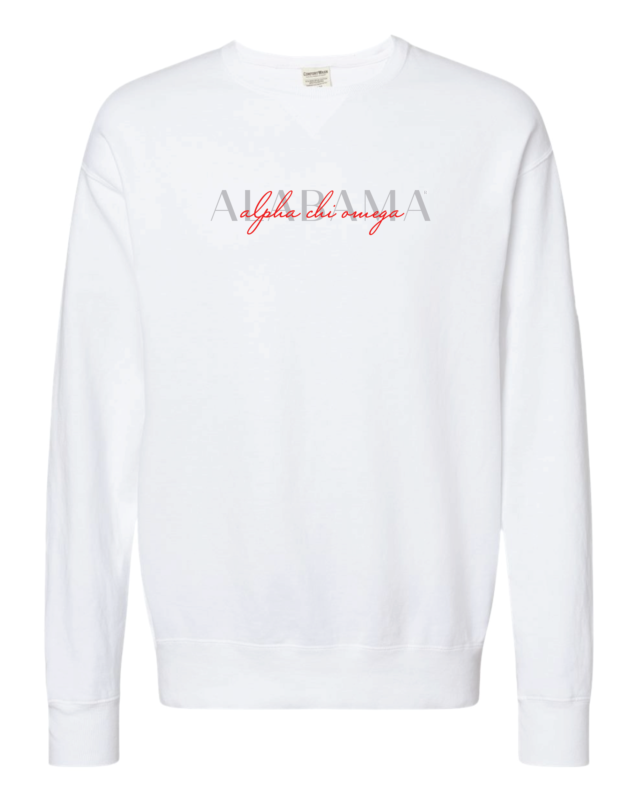 Alpha Chi Double Embroidery Crewneck