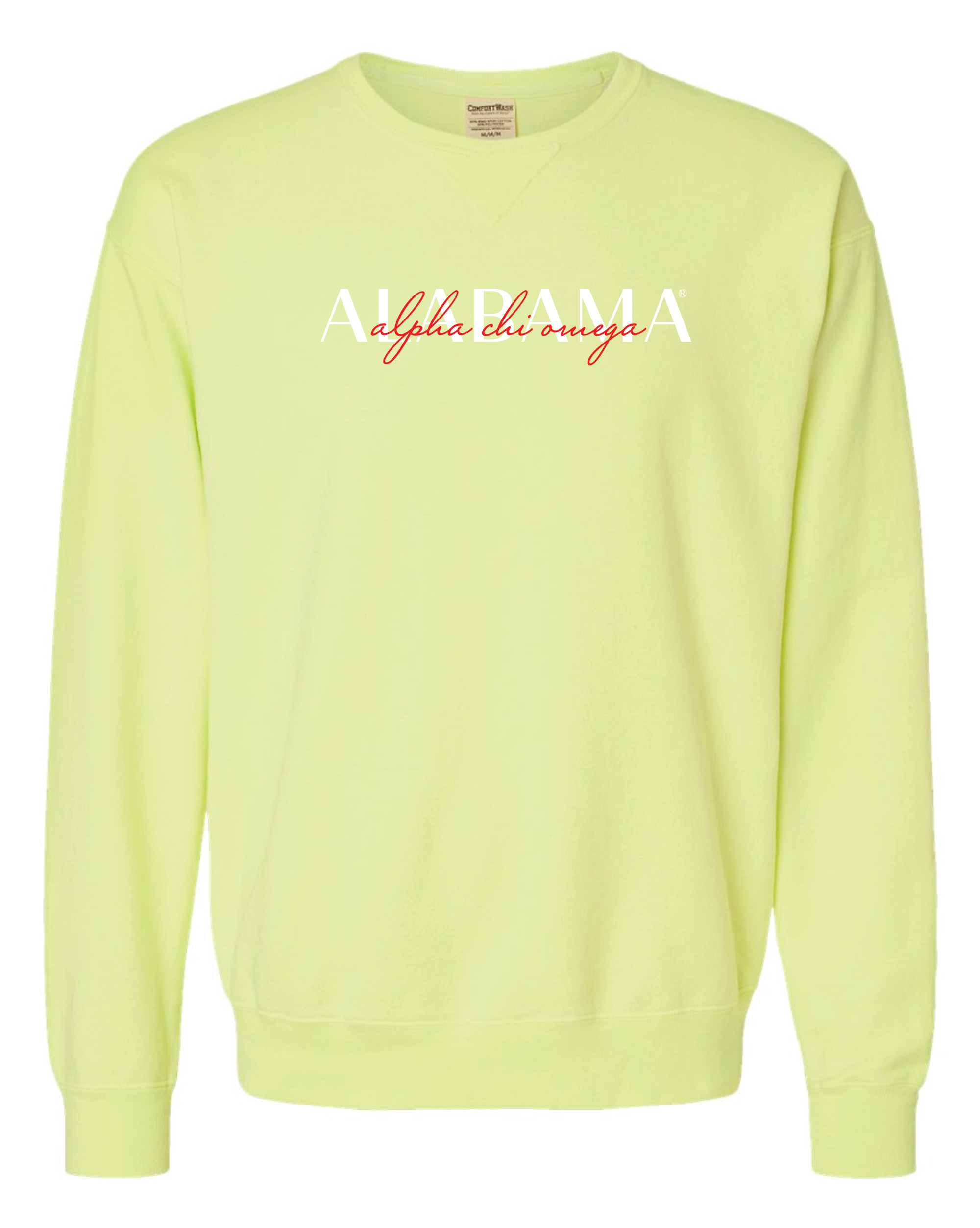 Alpha Chi Double Embroidery Crewneck