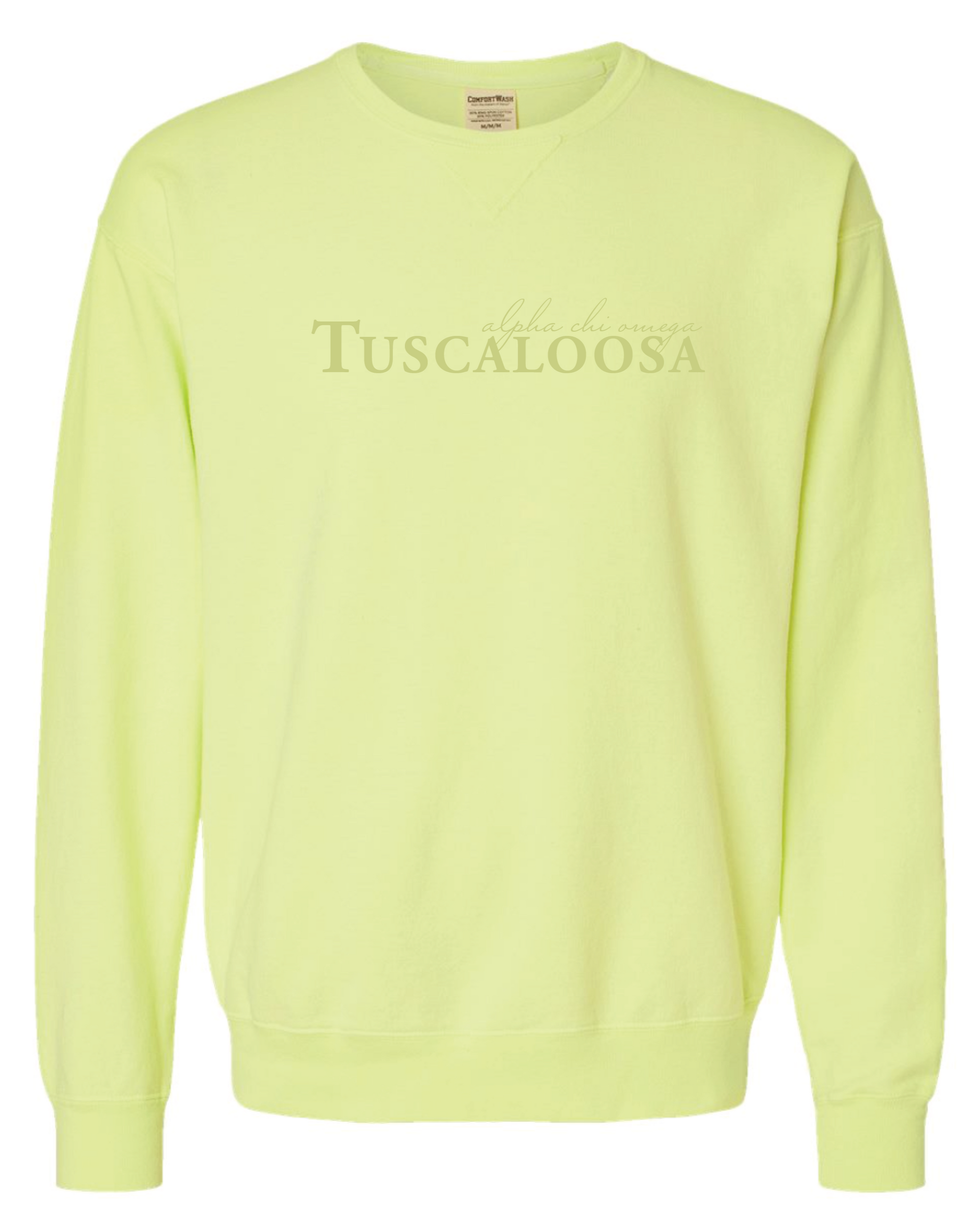 Alpha Chi Tuscaloosa Tonal Embroidered Crewneck