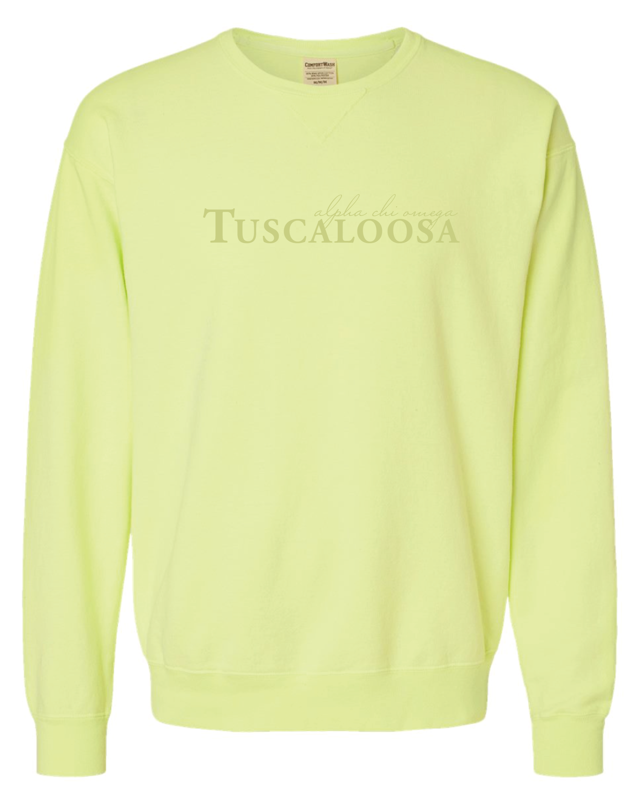 Alpha Chi Tuscaloosa Tonal Embroidered Crewneck