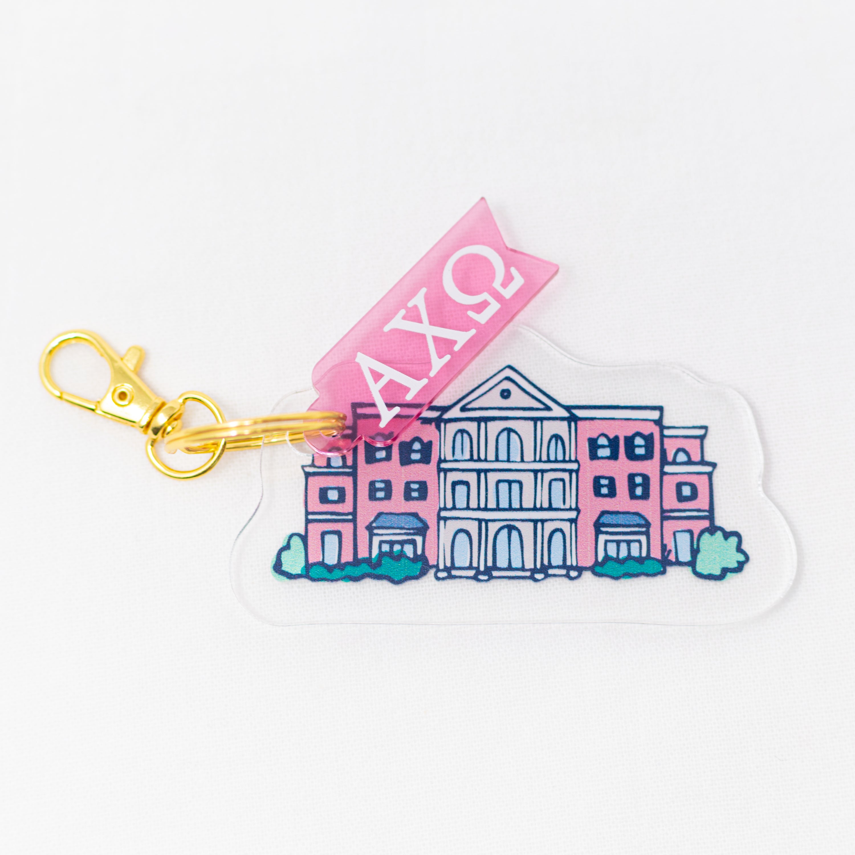 Sorority Acrylic House Keychains