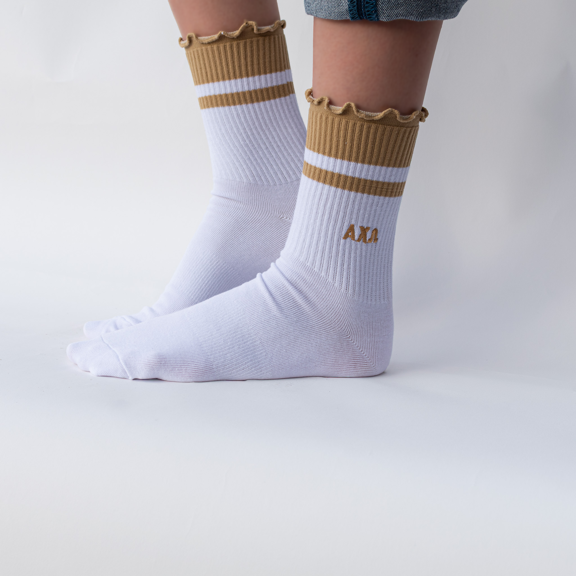 Sorority Lettuce Edge Socks