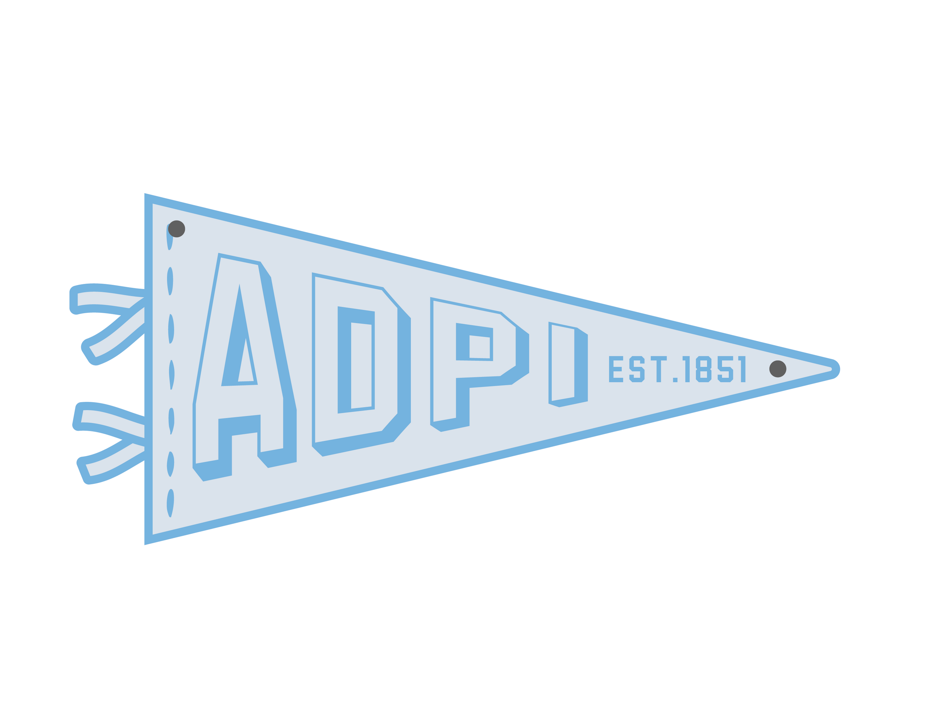 Sorority Acrylic Pennant Flag Door Hangers