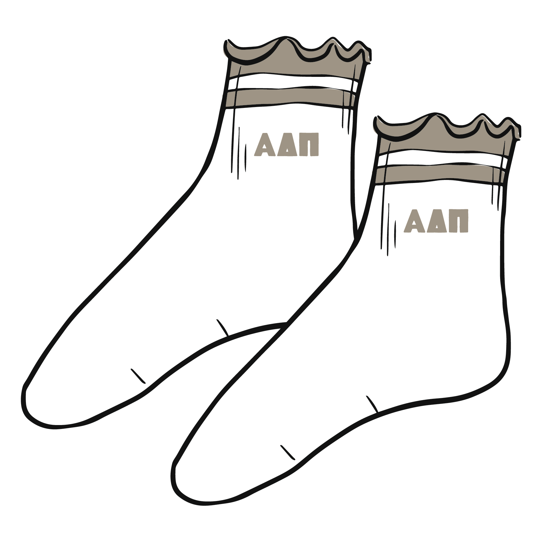 WS - Sorority Lettuce Edge Socks