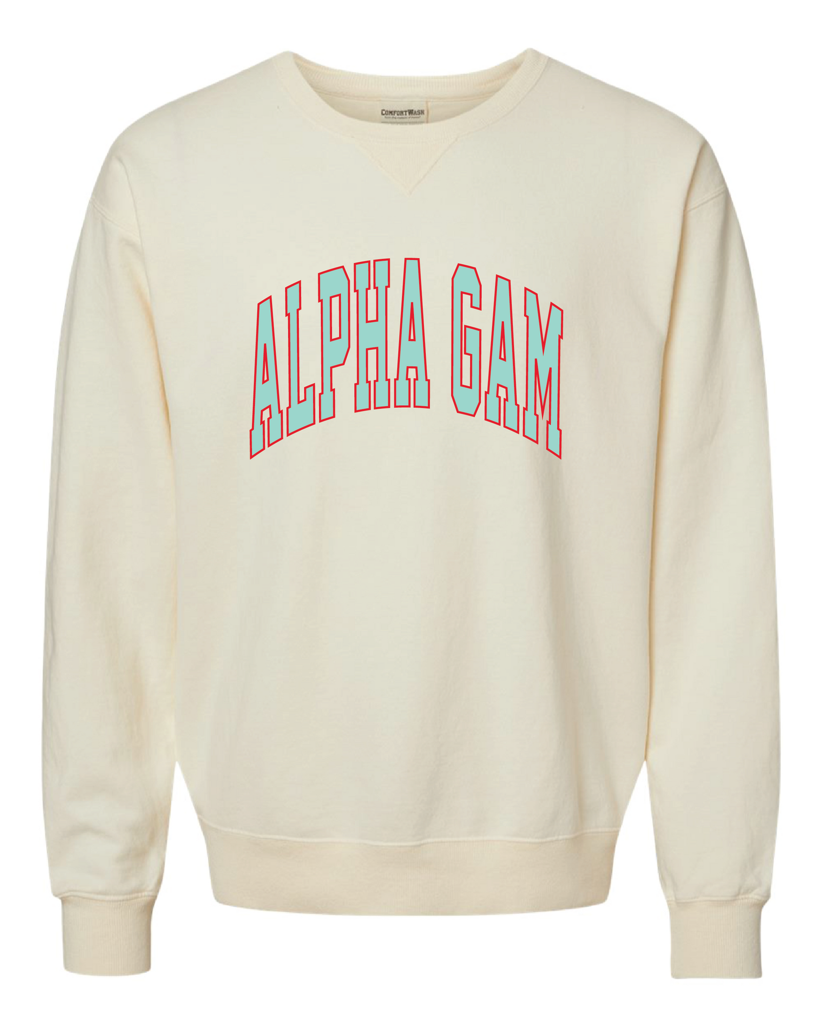 Alpha Gam Varsity Letters Crewneck