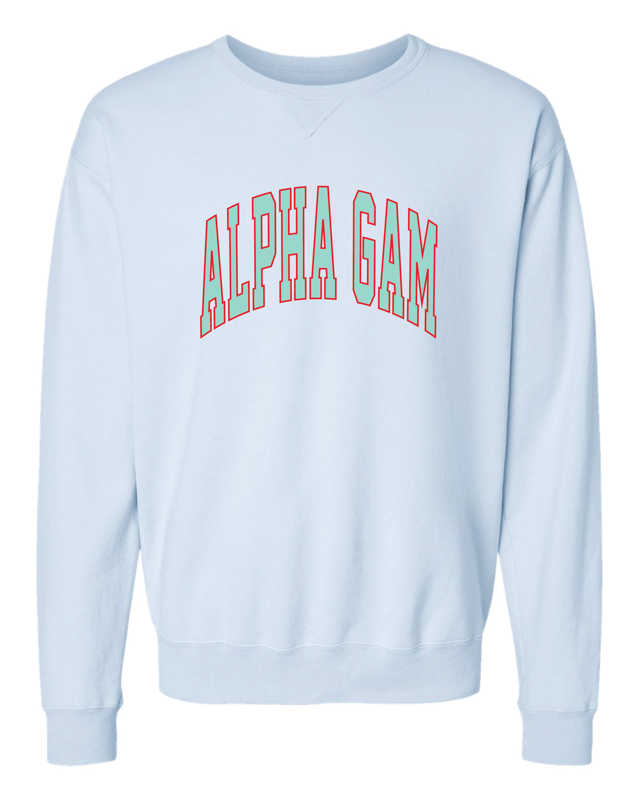 Alpha Gam Varsity Letters Crewneck
