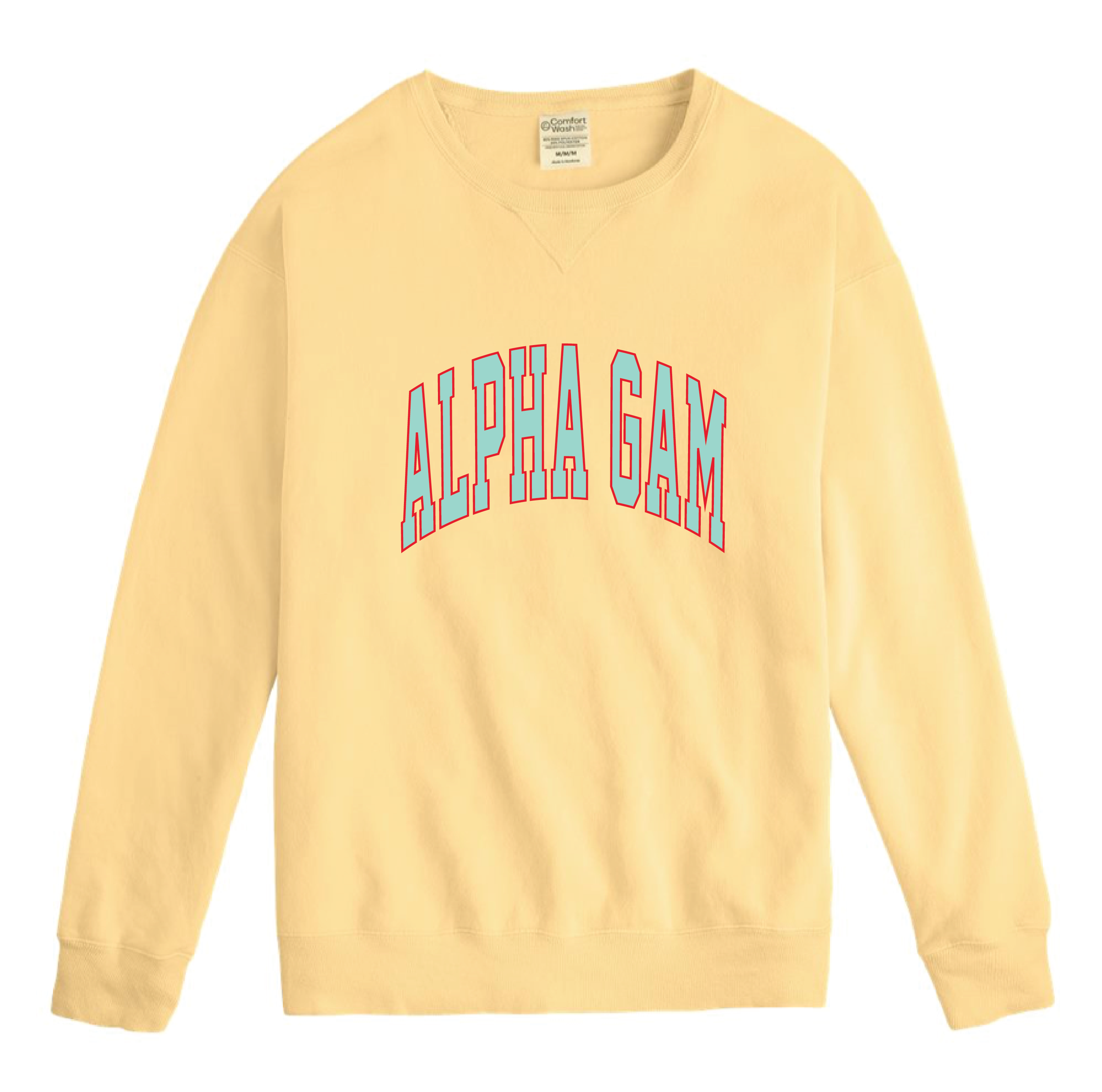 Alpha Gam Varsity Letters Crewneck