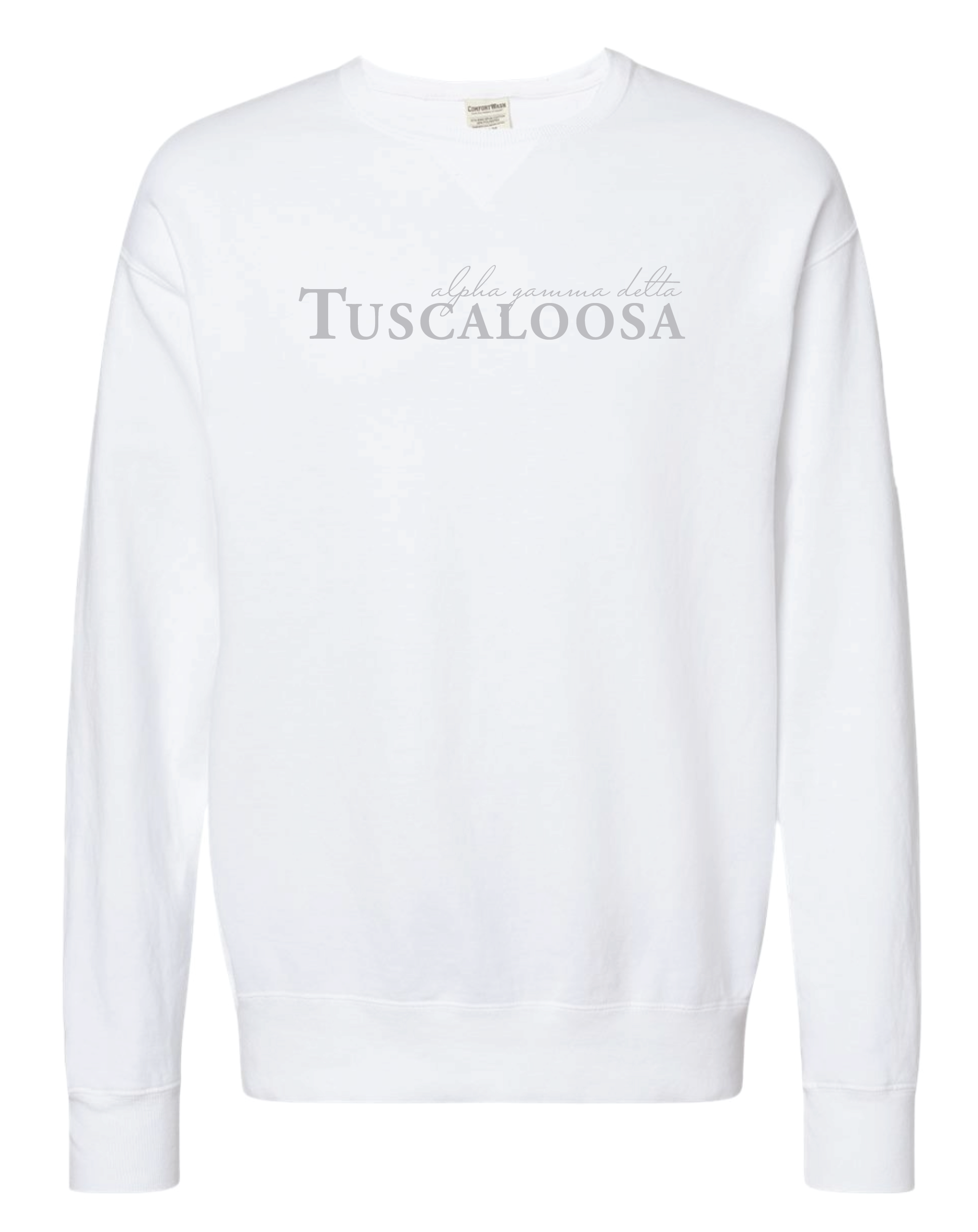 Alpha Gam Tuscaloosa Tonal Embroidered Crewneck