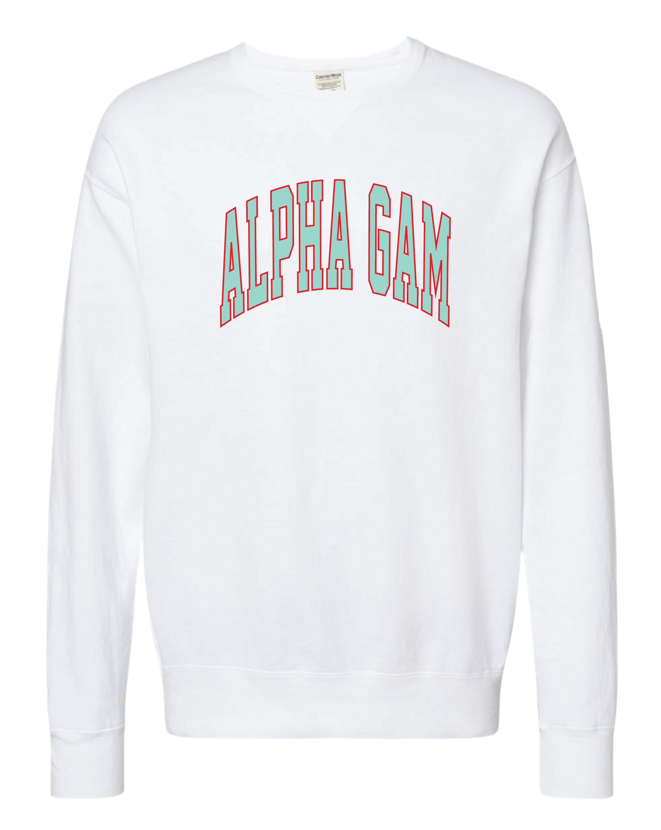 Alpha Gam Varsity Letters Crewneck