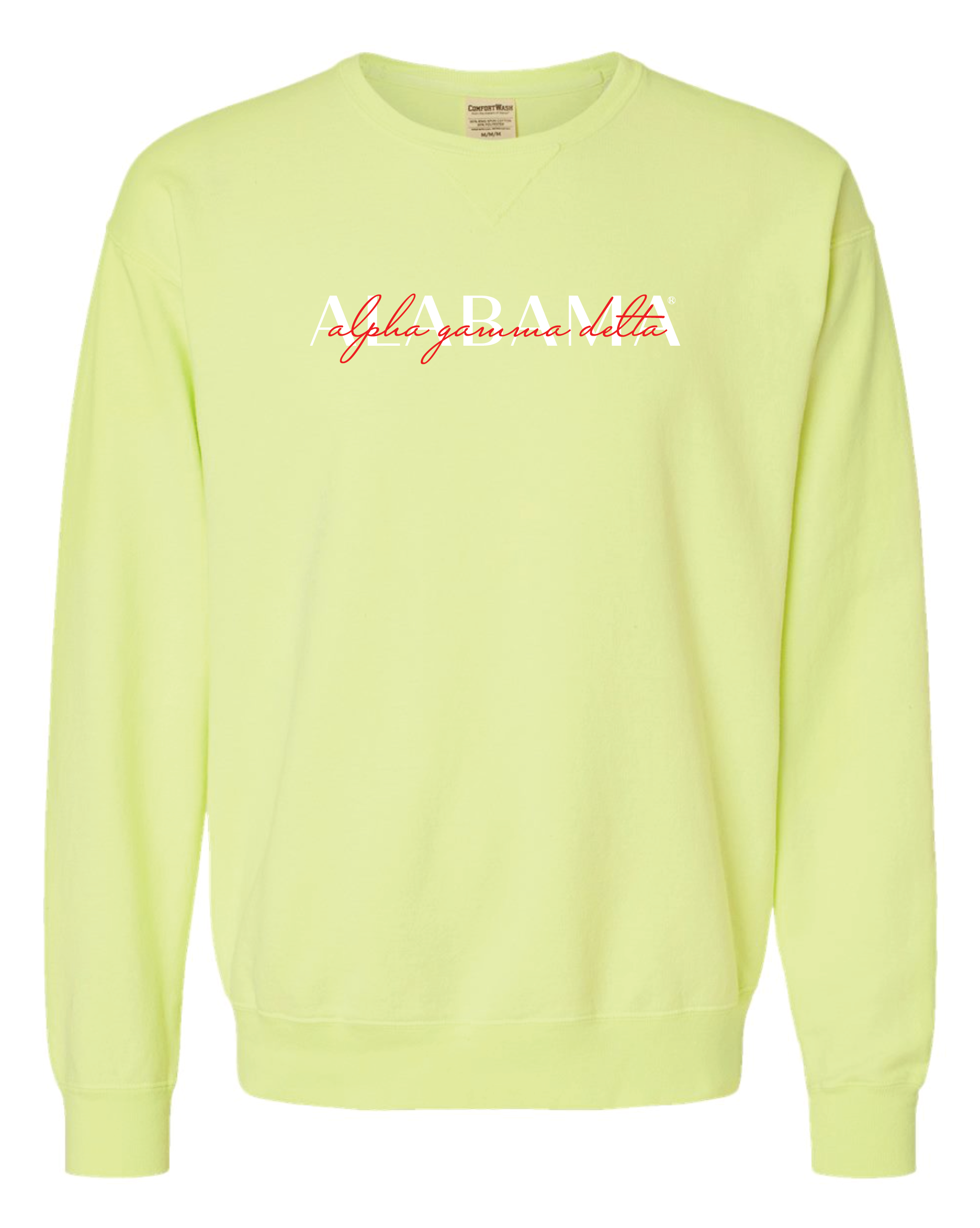 Alpha Gam Double Embroidery Crewneck