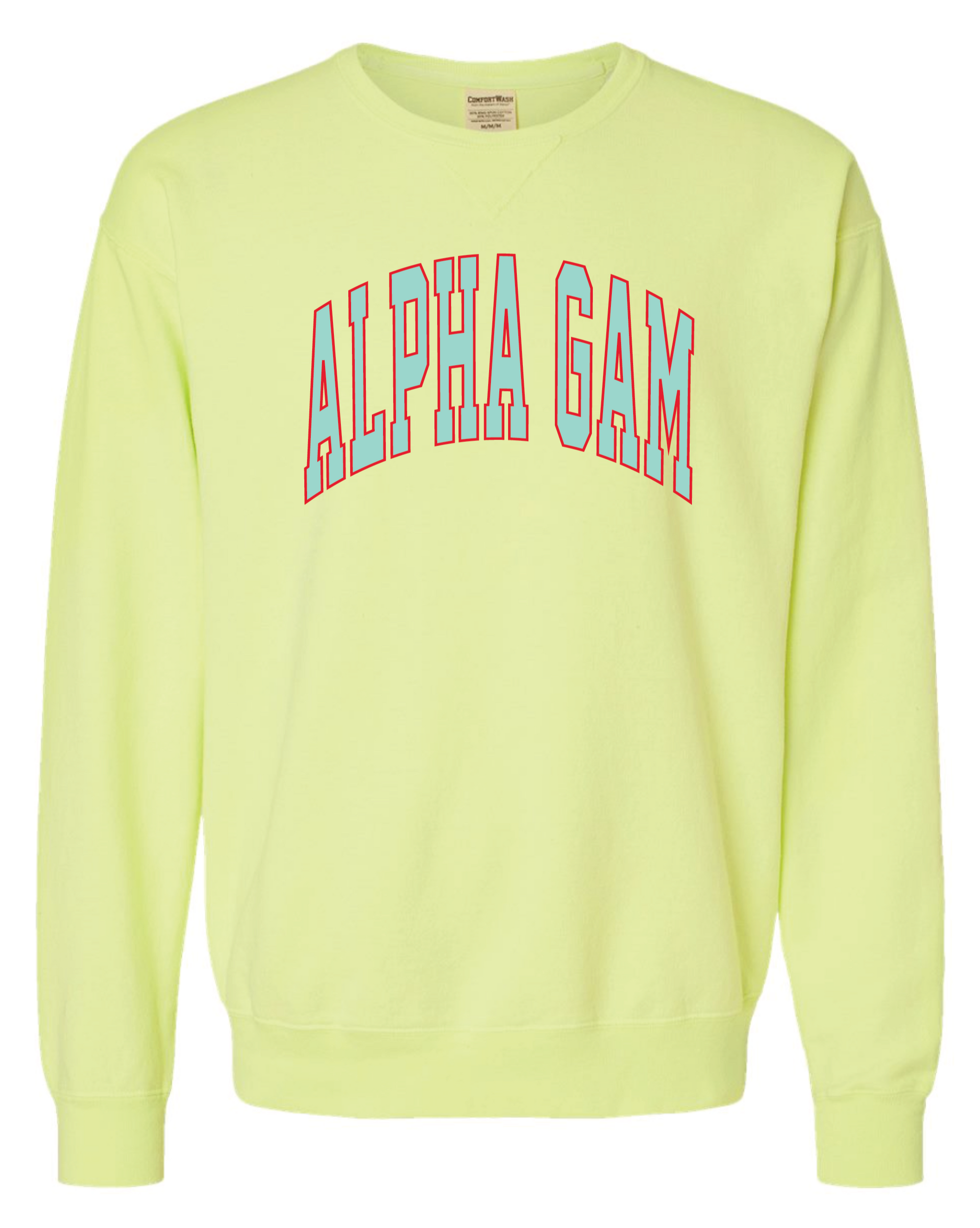 Alpha Gam Varsity Letters Crewneck
