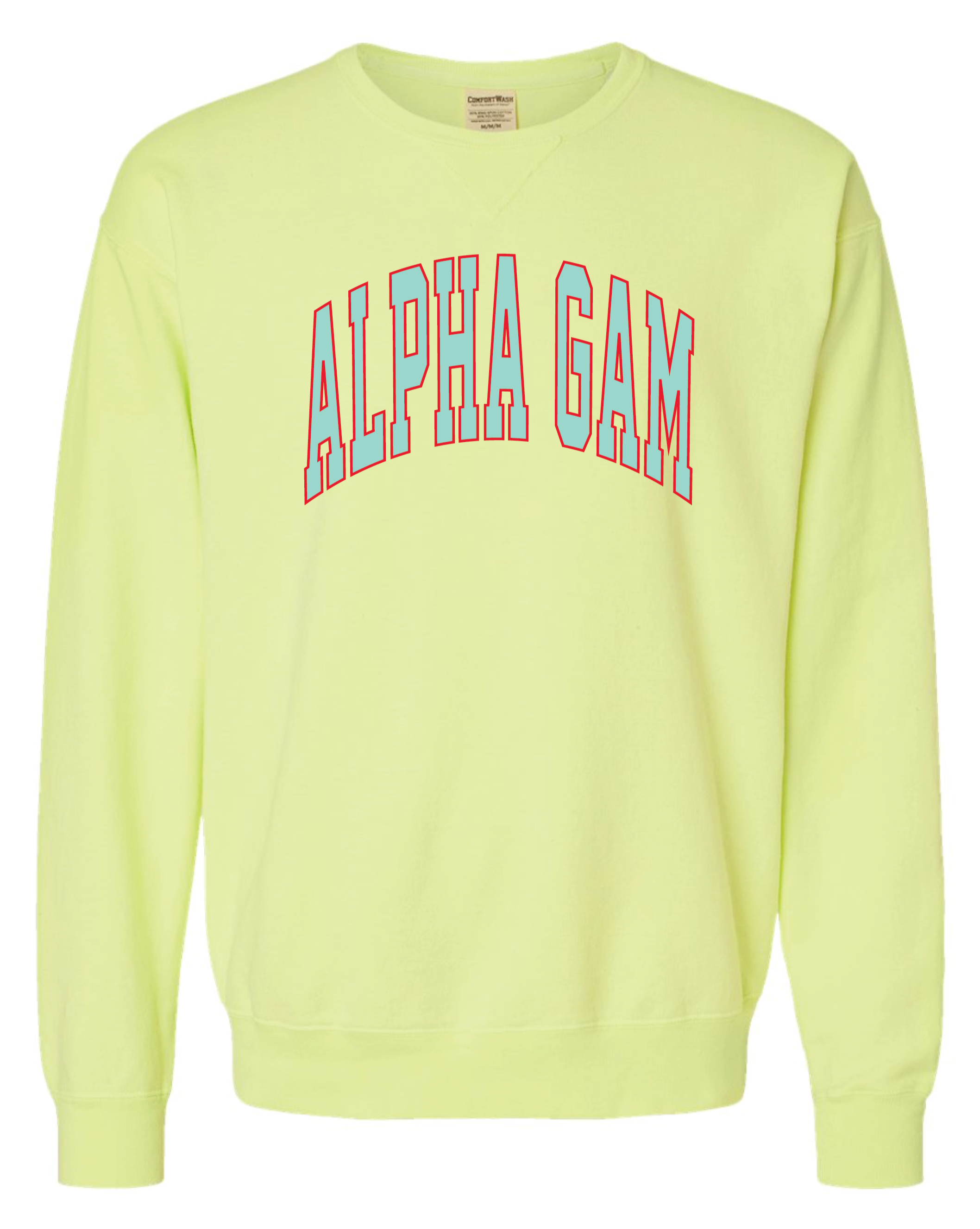 Alpha Gam Varsity Letters Crewneck