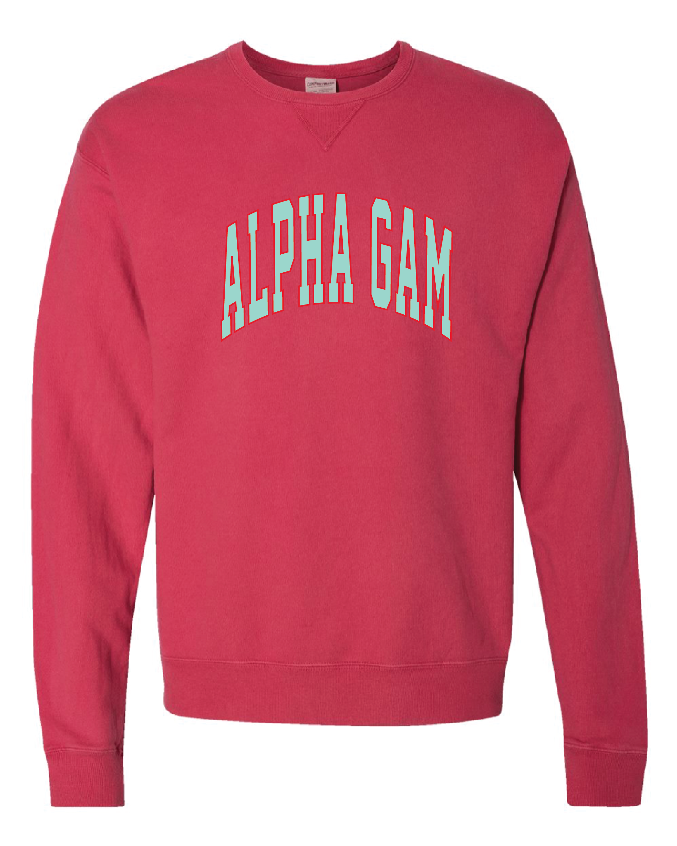 Alpha Gam Varsity Letters Crewneck