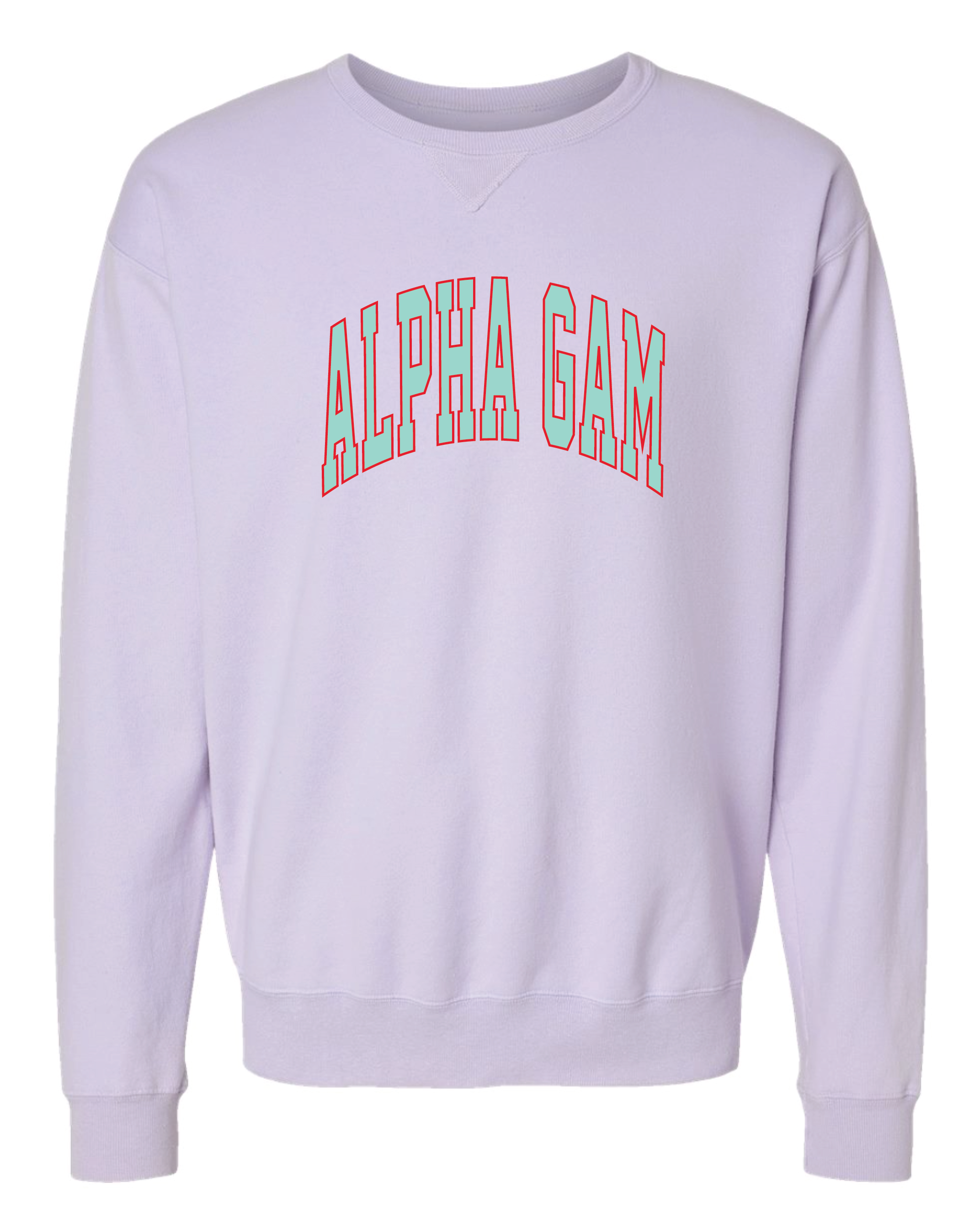 Alpha Gam Varsity Letters Crewneck