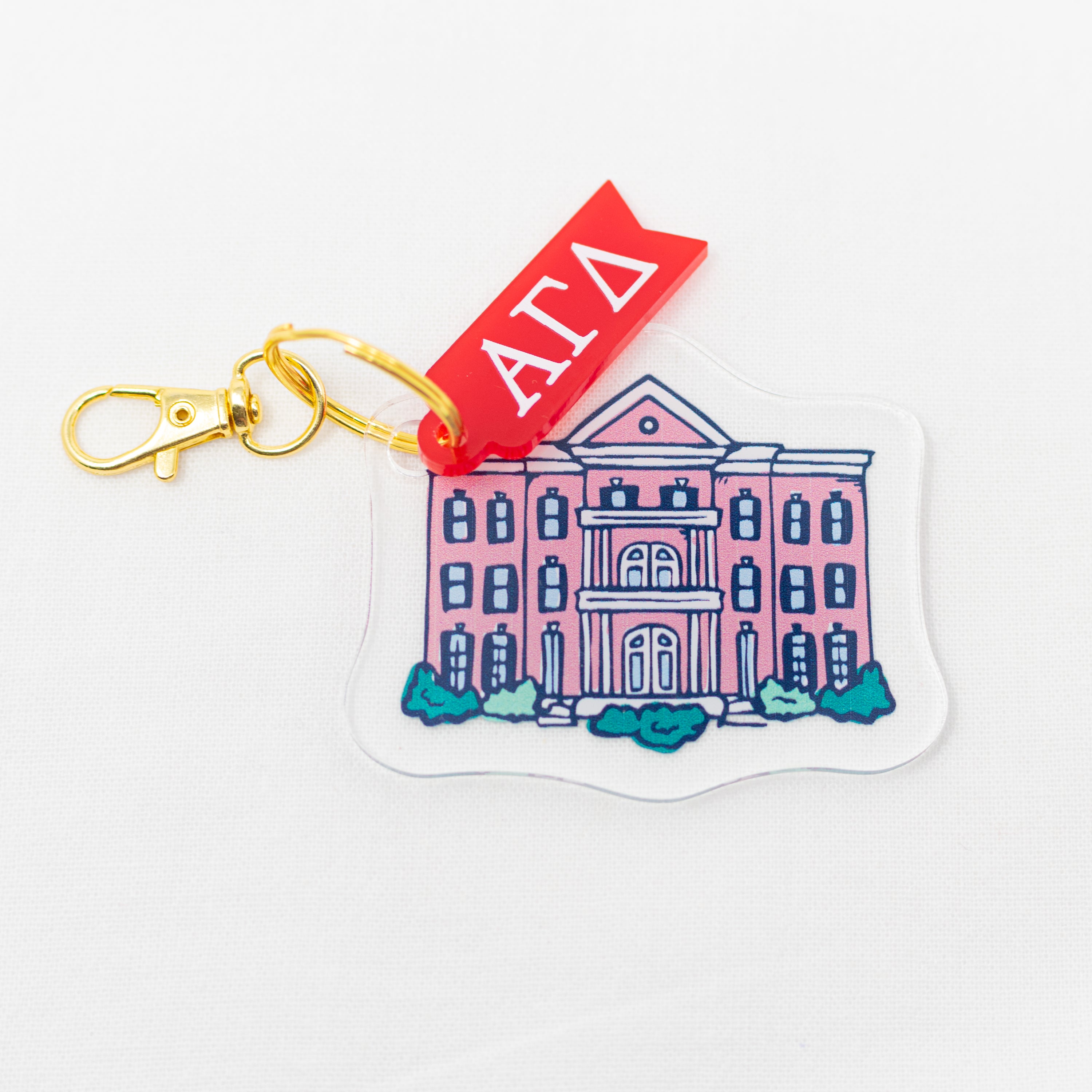 Sorority Acrylic House Keychains