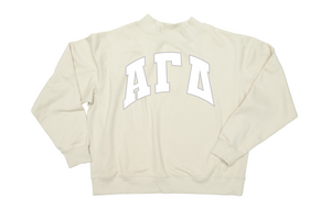 Sorority Twill Mockneck