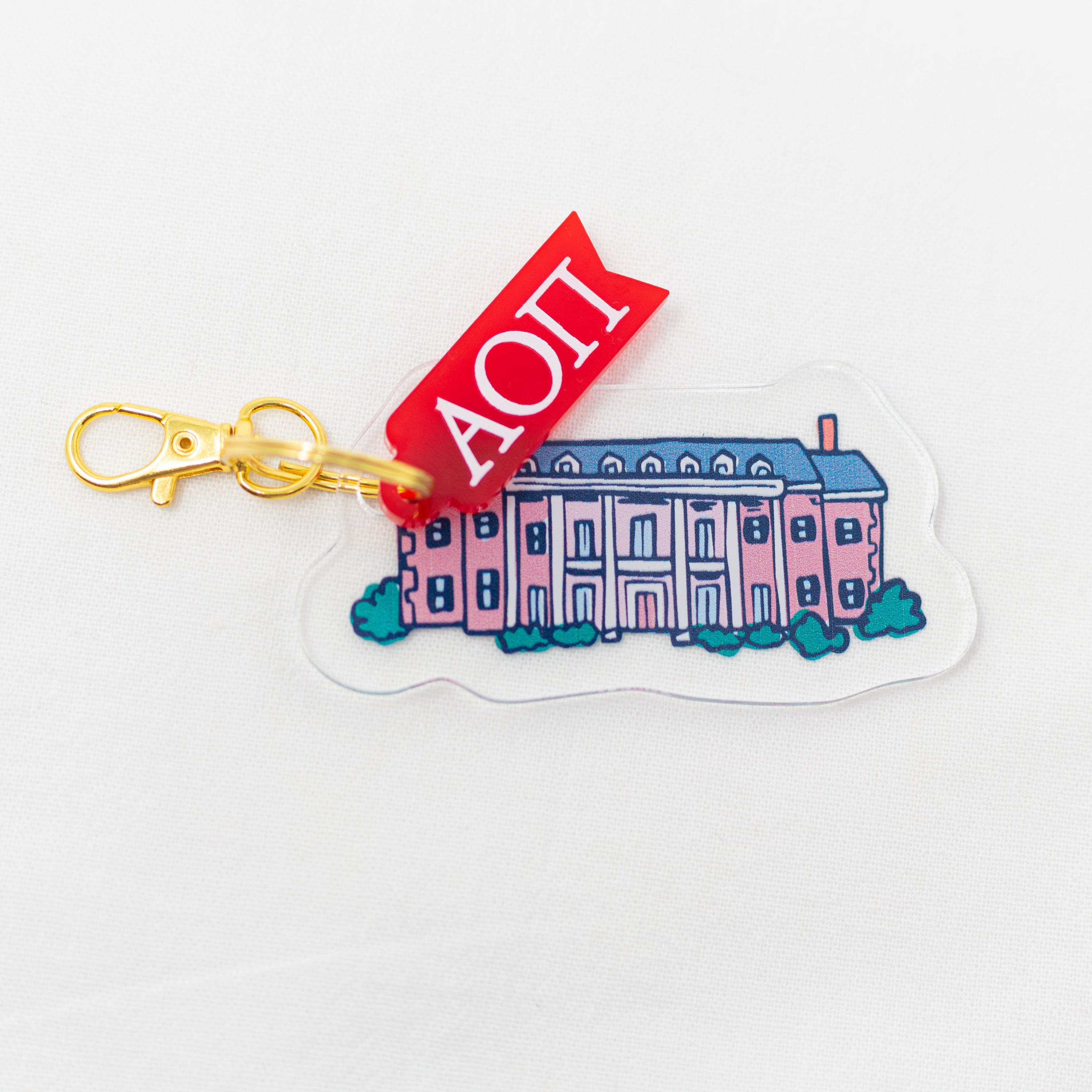 Sorority Acrylic House Keychains