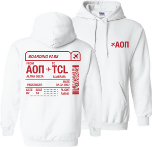 Boarding Pass Hoodie