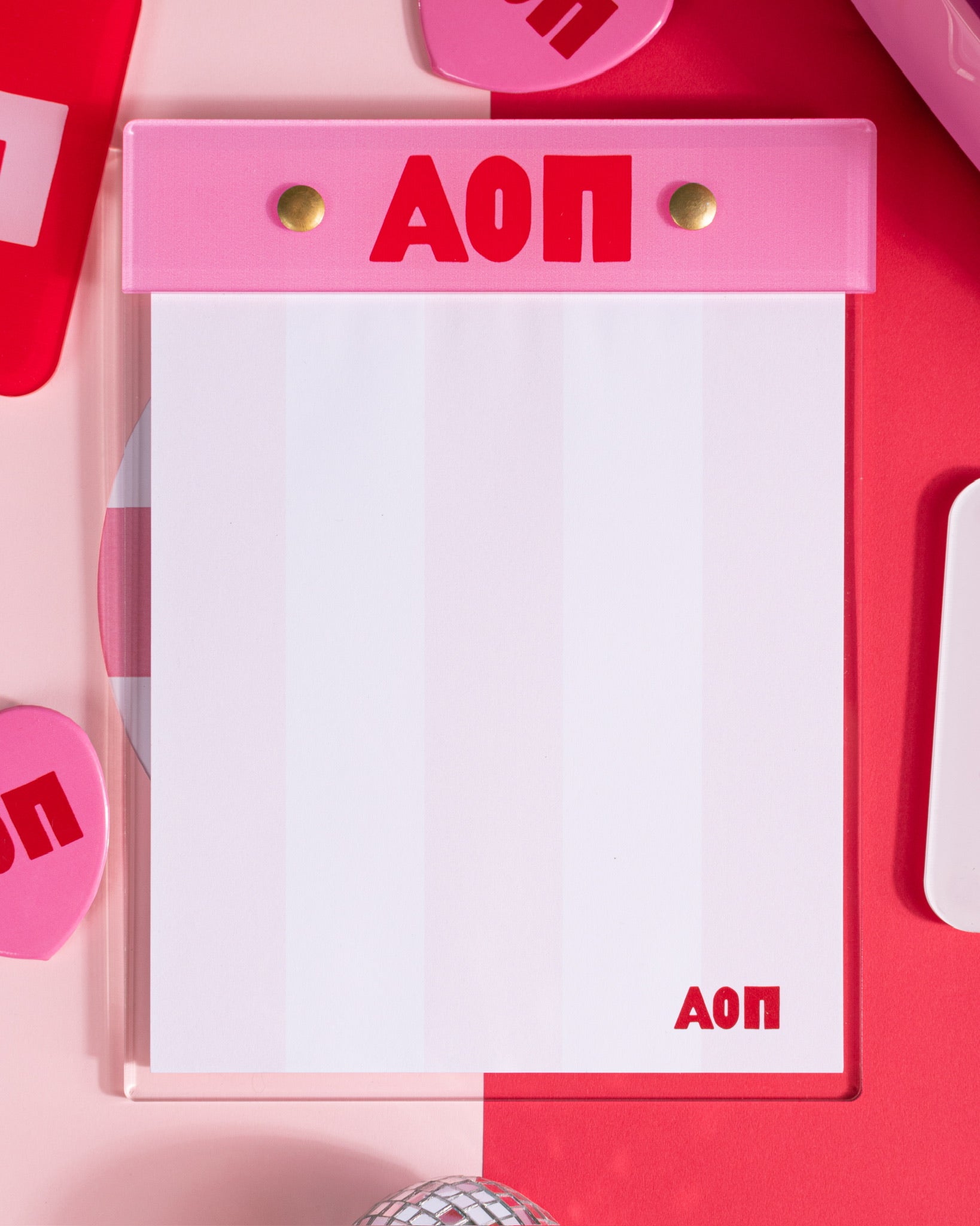 Pop Acrylic Notepads (sold in 3s) $19 / $38